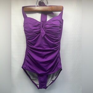 Purple Tommy Bahama One Piece Swimsuit Bathing Suit